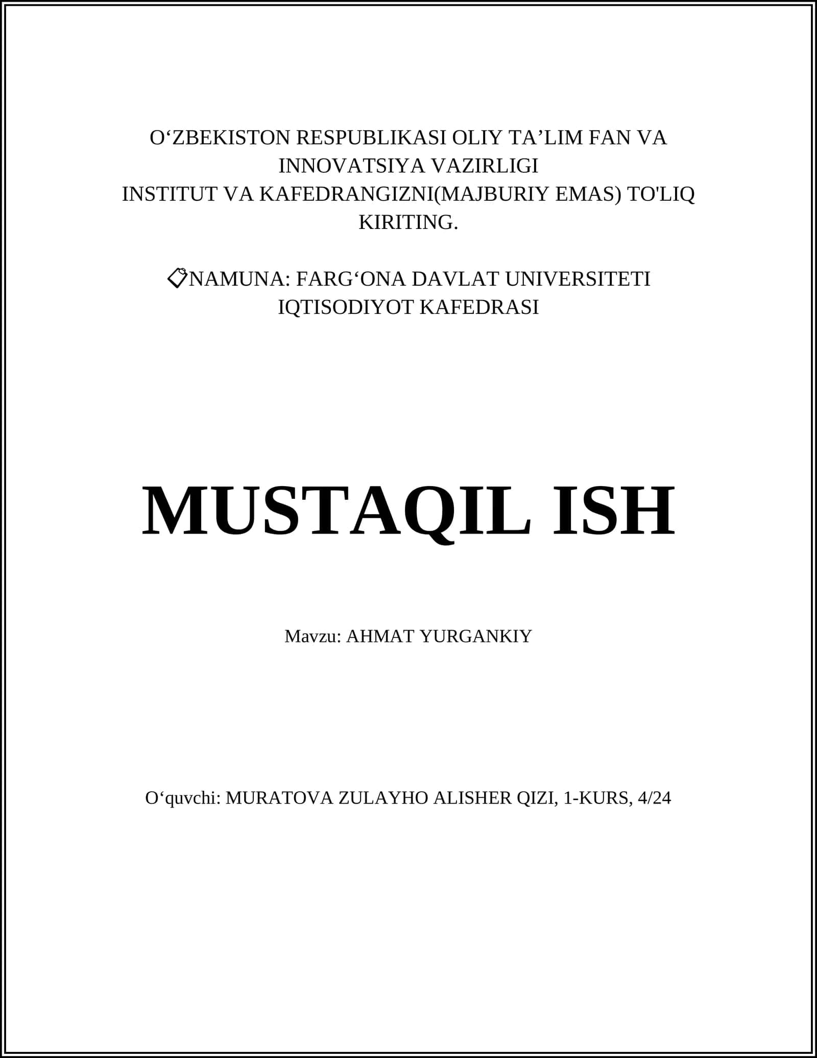 AHMAT YURGANKIY 1