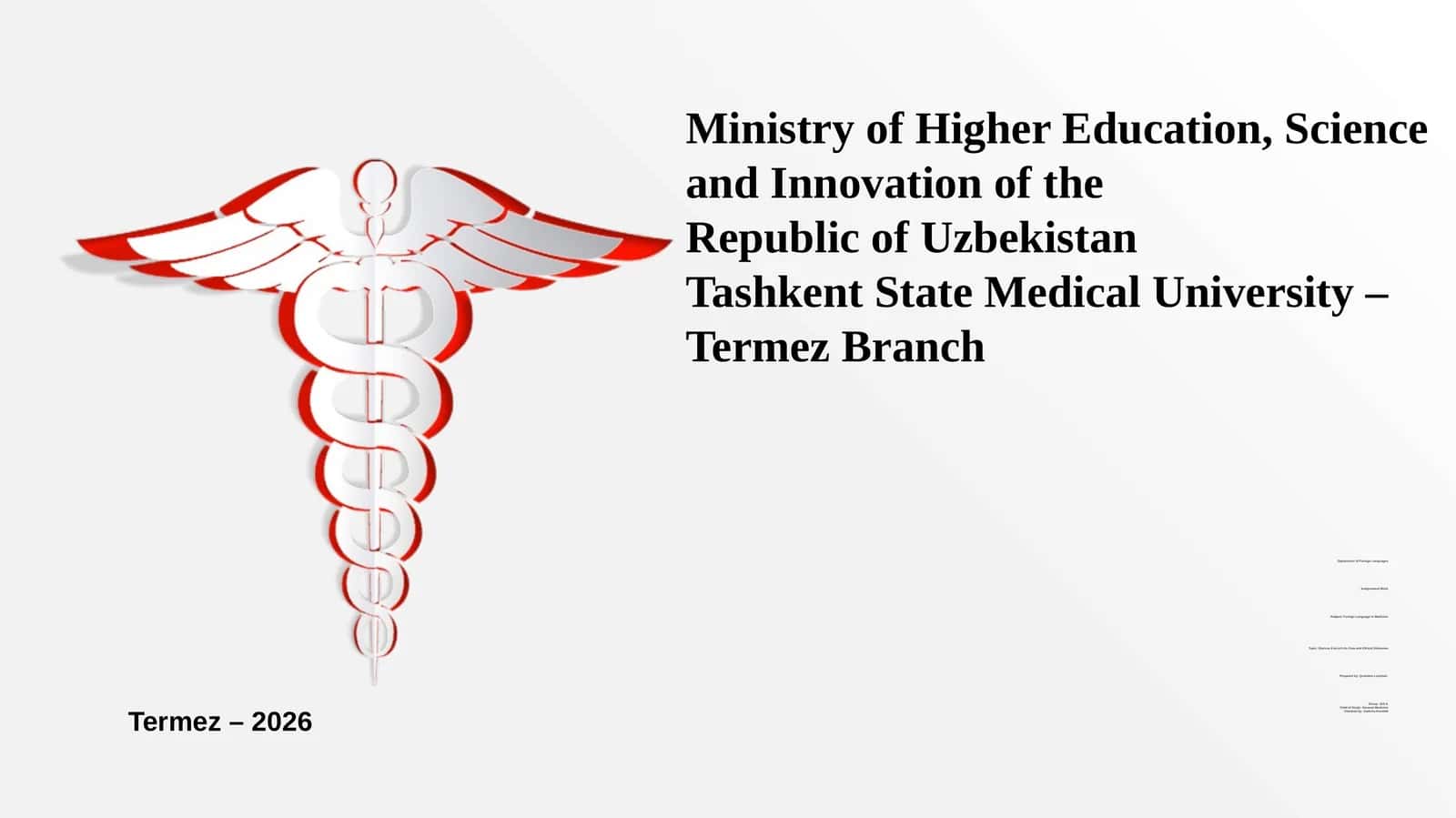 Foreign Language in Medicine - End-of-Life Care and Ethical Dilemmas 1