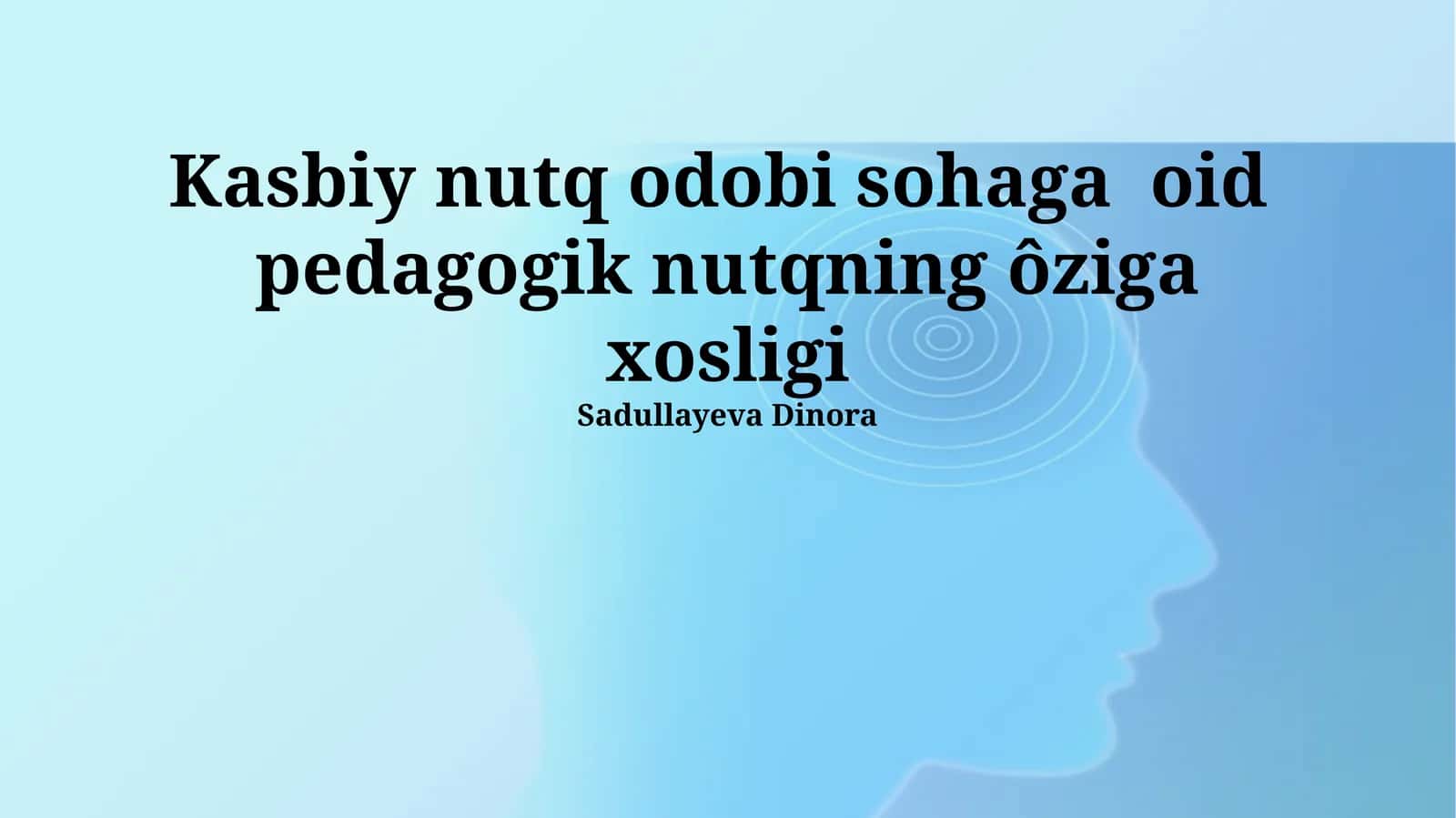 Pedagogik Nutqning Til va Uslubiy Xususiyatlari 1
