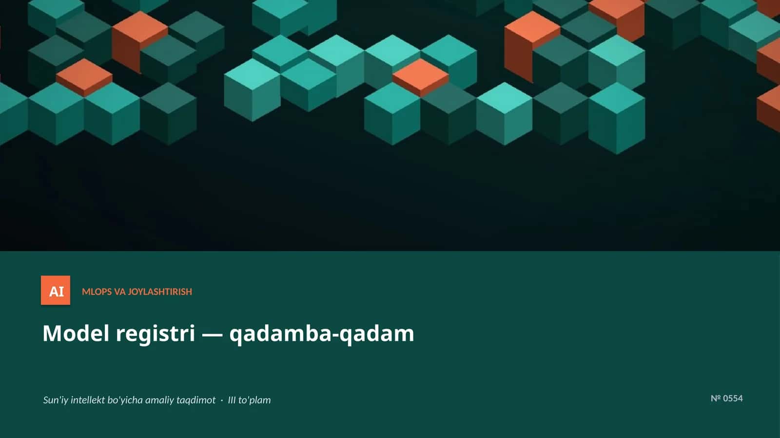 Model registri — qadamba-qadam 1