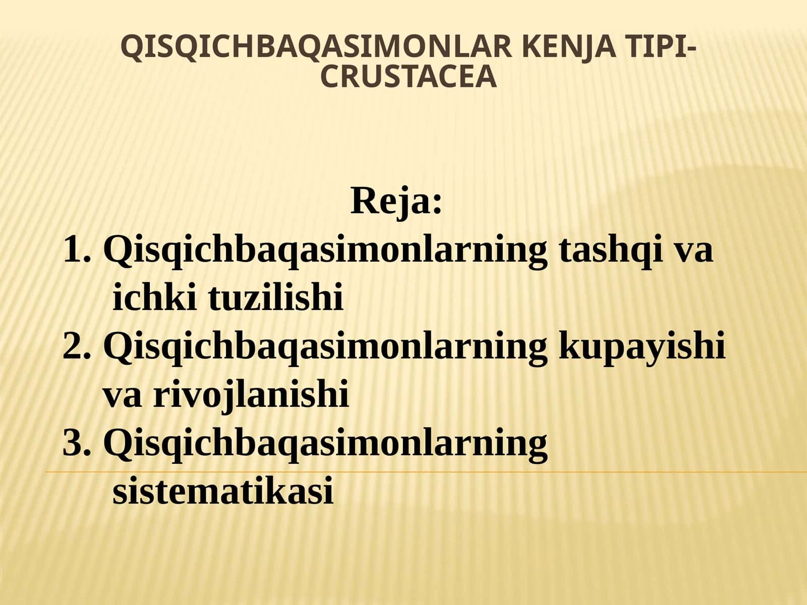 Qisqichbaqasimonlar kenjatipi-Crustacea 1