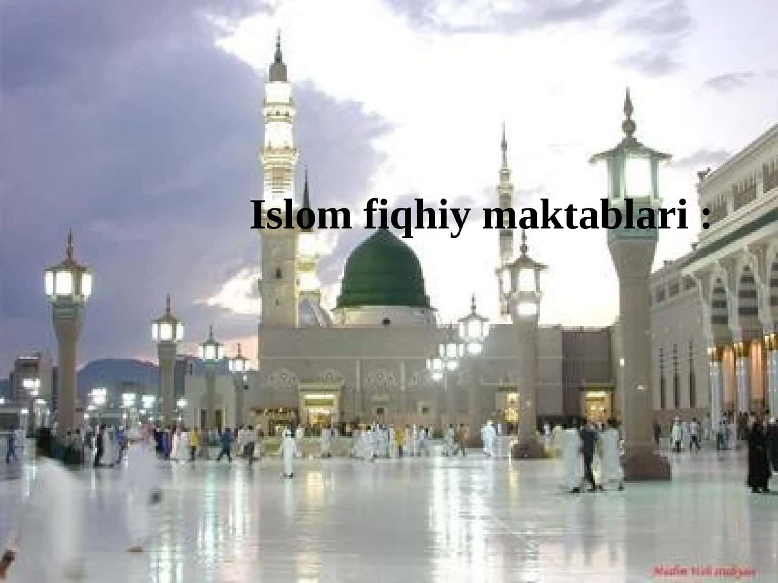 Islom fiqhiy maktablari 1