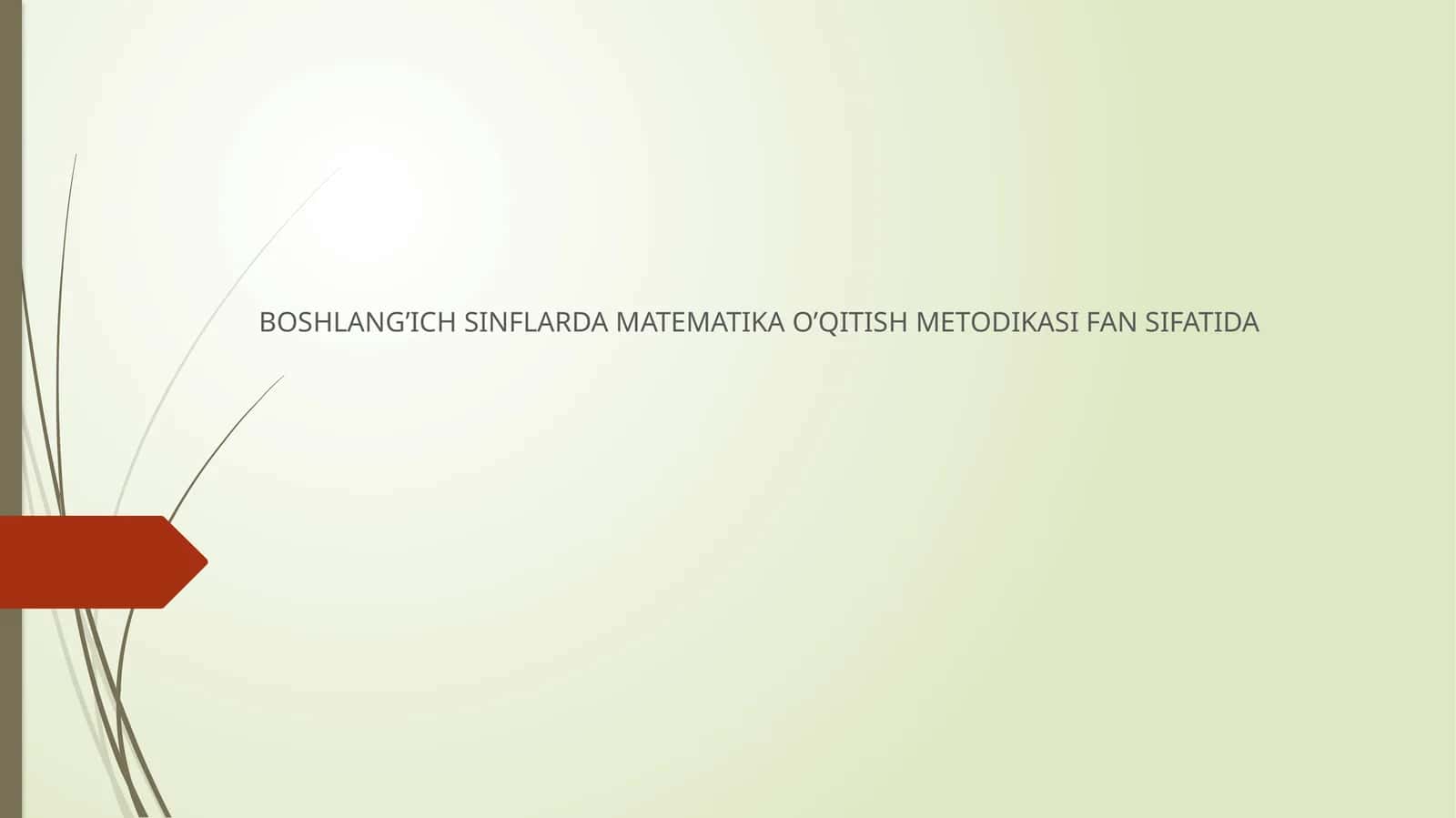 MATМEMATIKA FANLAR IСHIDA 1