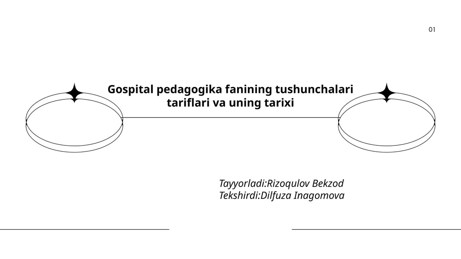 Gospital pedagogikasi: tushunchalar va taʼriflar 1