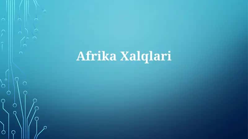 AfrikaXalqlari 1