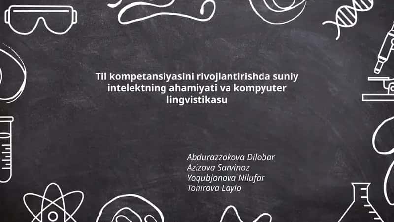 Suniy intelekt yordamida til kompetensiyasini baholash tizimlari 1
