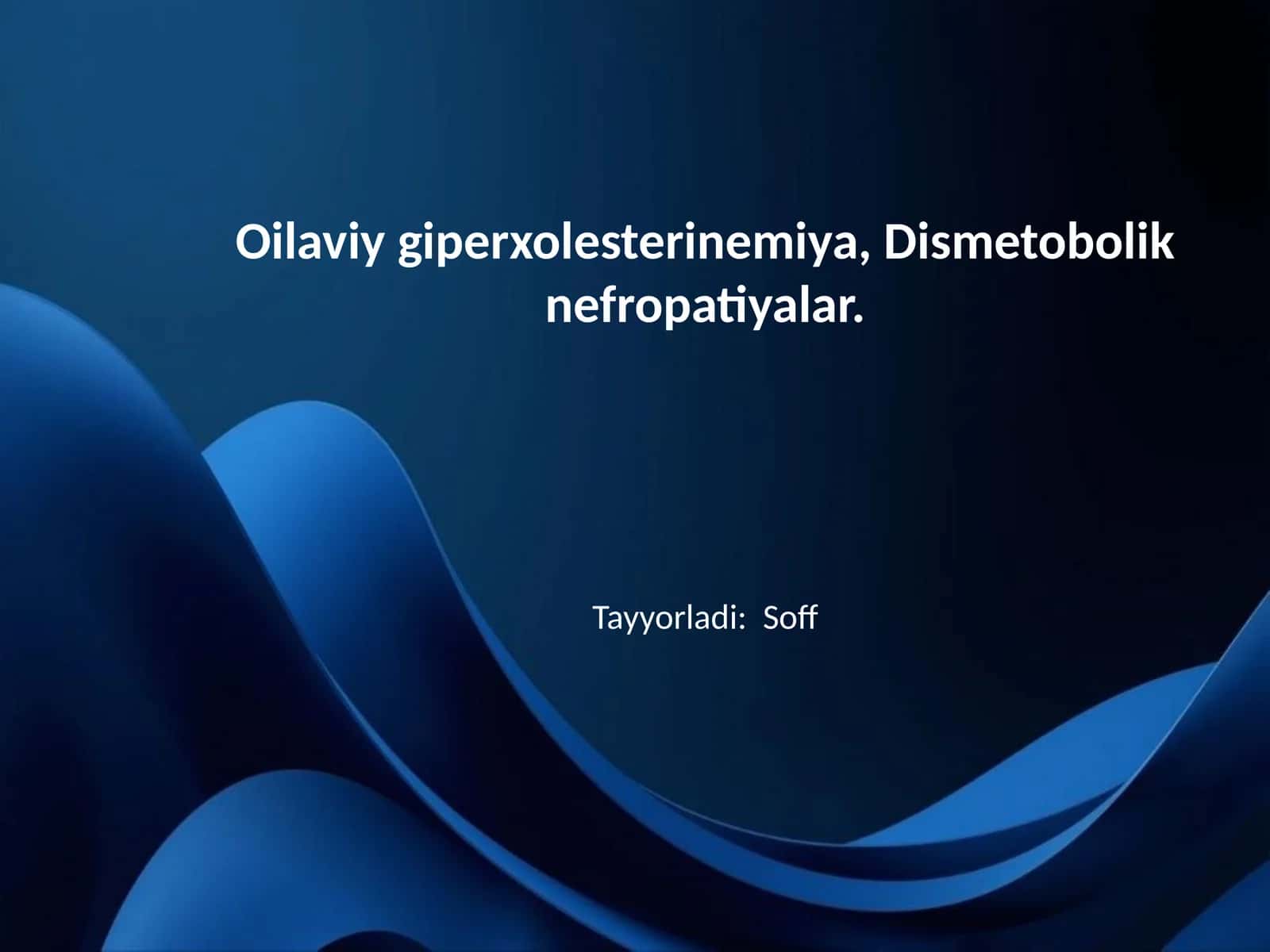 Oilaviy giperxolesterinemiya, Dismetobolik nefropatiyalar 1