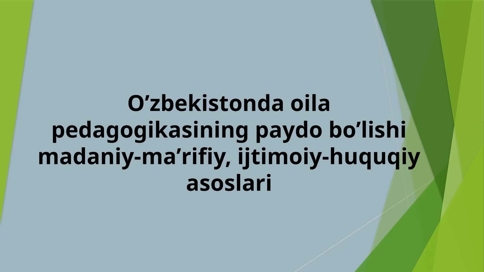 Mustaqillik yillari oila tarbiyasi masalalari 1