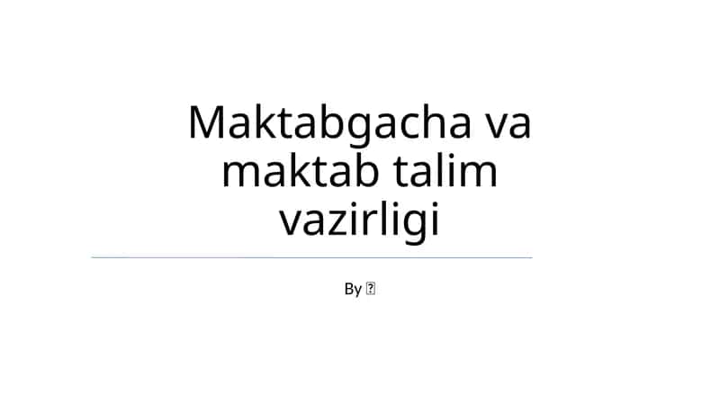 Vaziyat va Vazifa 1