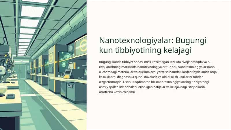 Nanotexnologiyalar - bugungi kun tibbiyotining kelajagi 1