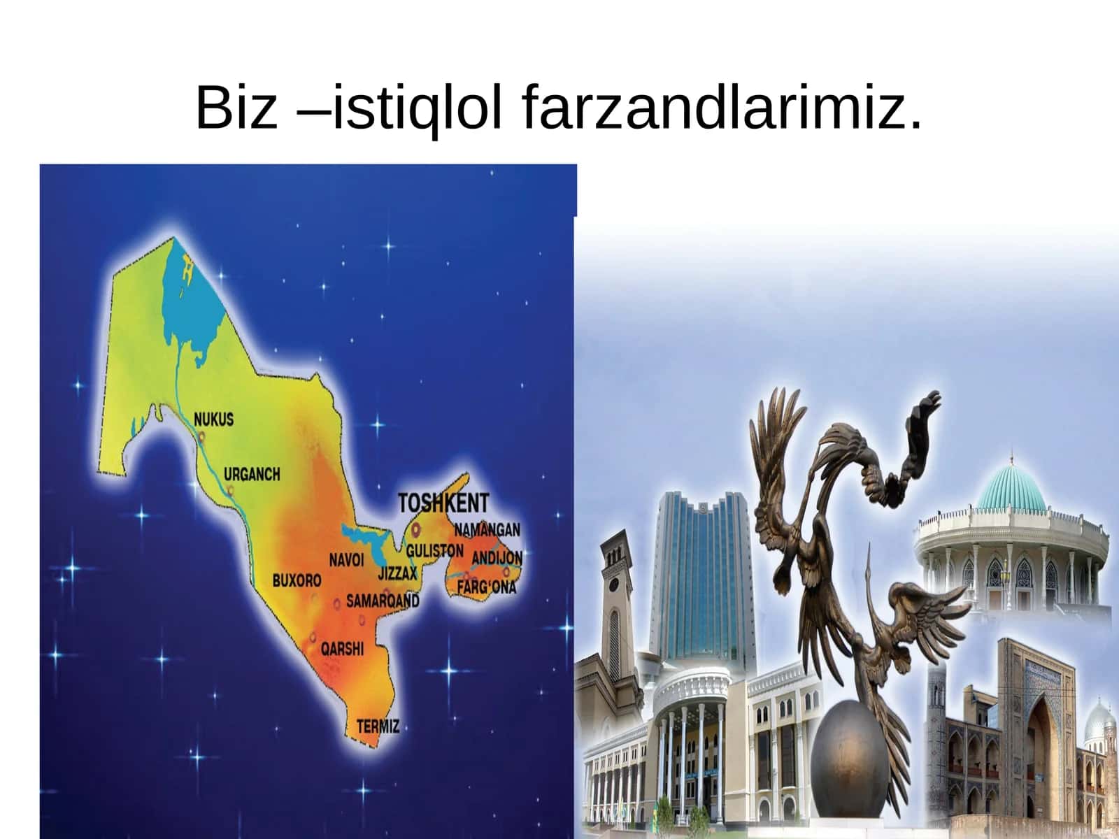 Biz –istiqlol farzandlarimiz.1-sentabr-"Mustaqillik"kuni 1