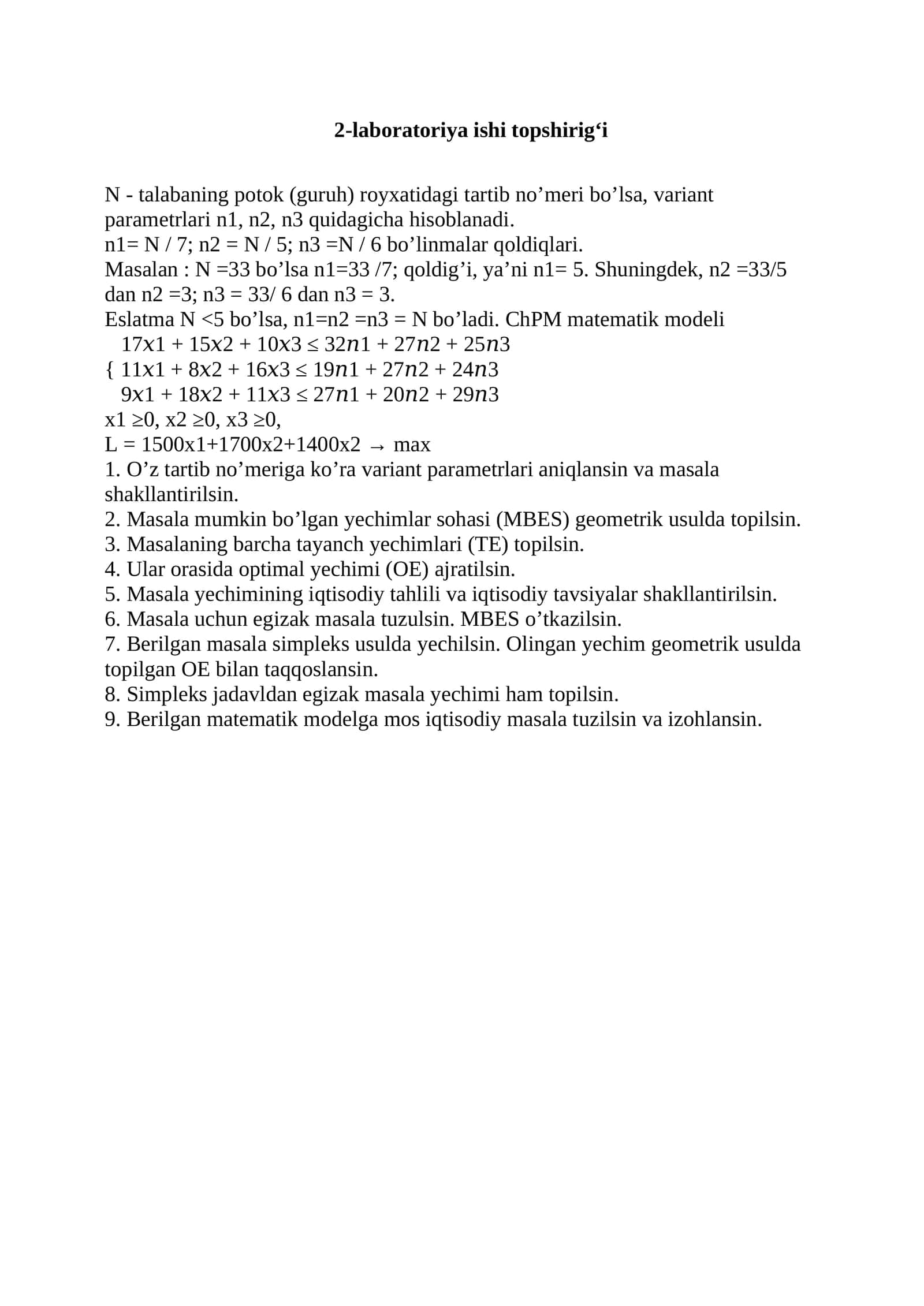 2-laboratoriya ishi topshirig‘i 1