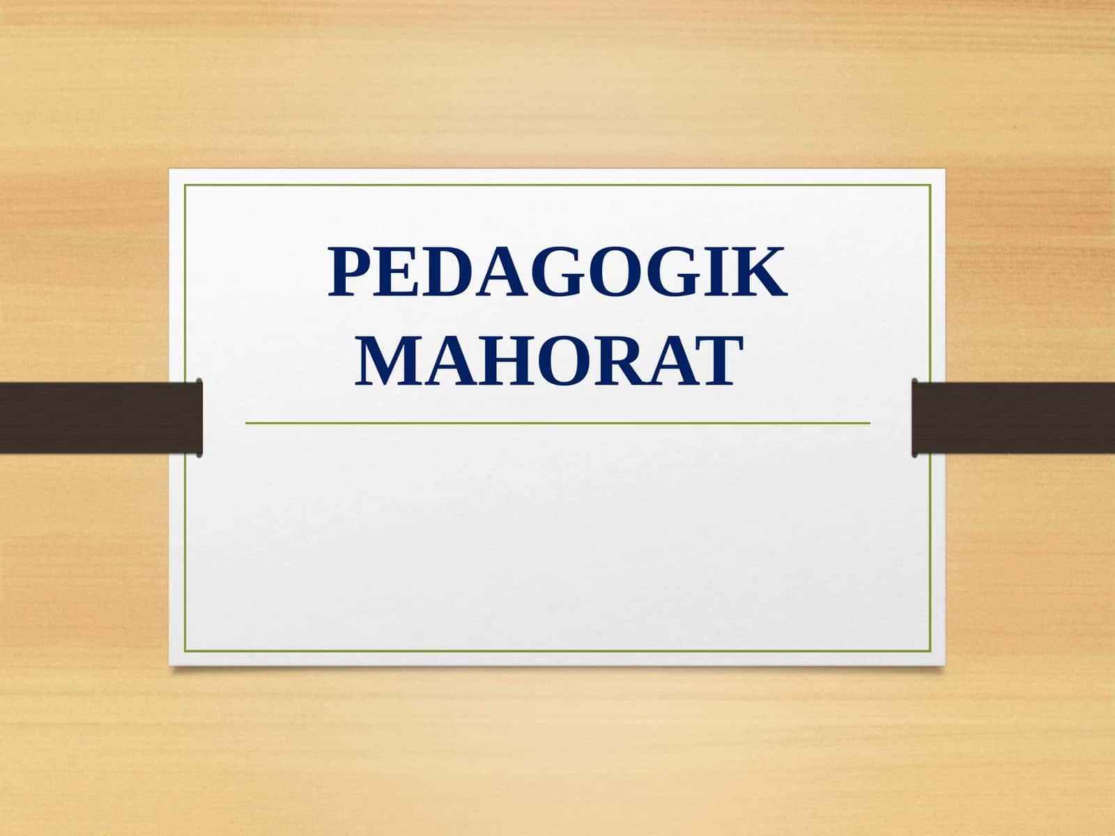 9-Mavzu:Pedagogik texnika haqida tushunchava uning mazmuni.Pedagogik texnikani egallash mahorati 1