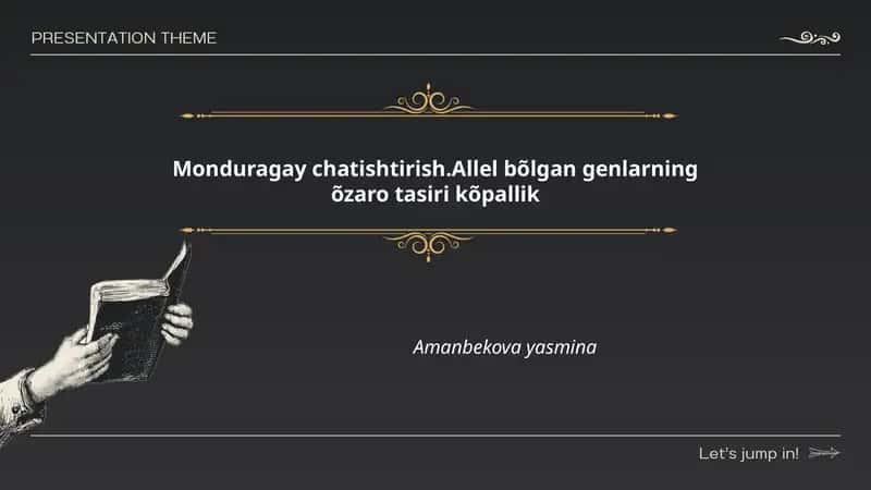 Monduragay chatishtirish 1