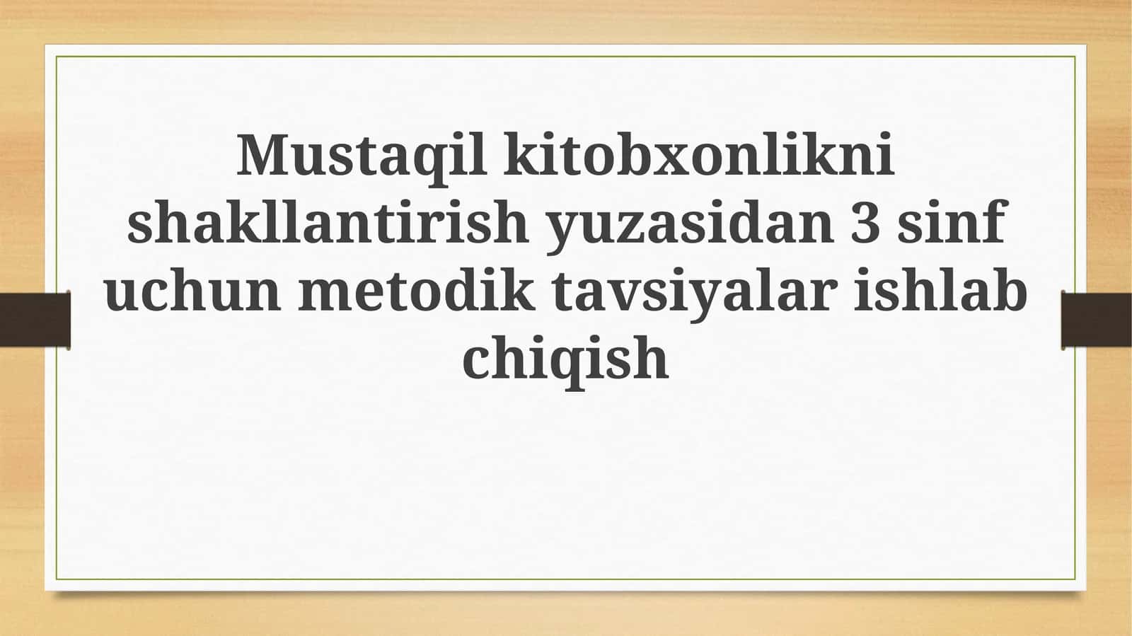 Mavzuning dolzarbligi va ahamiyati 1