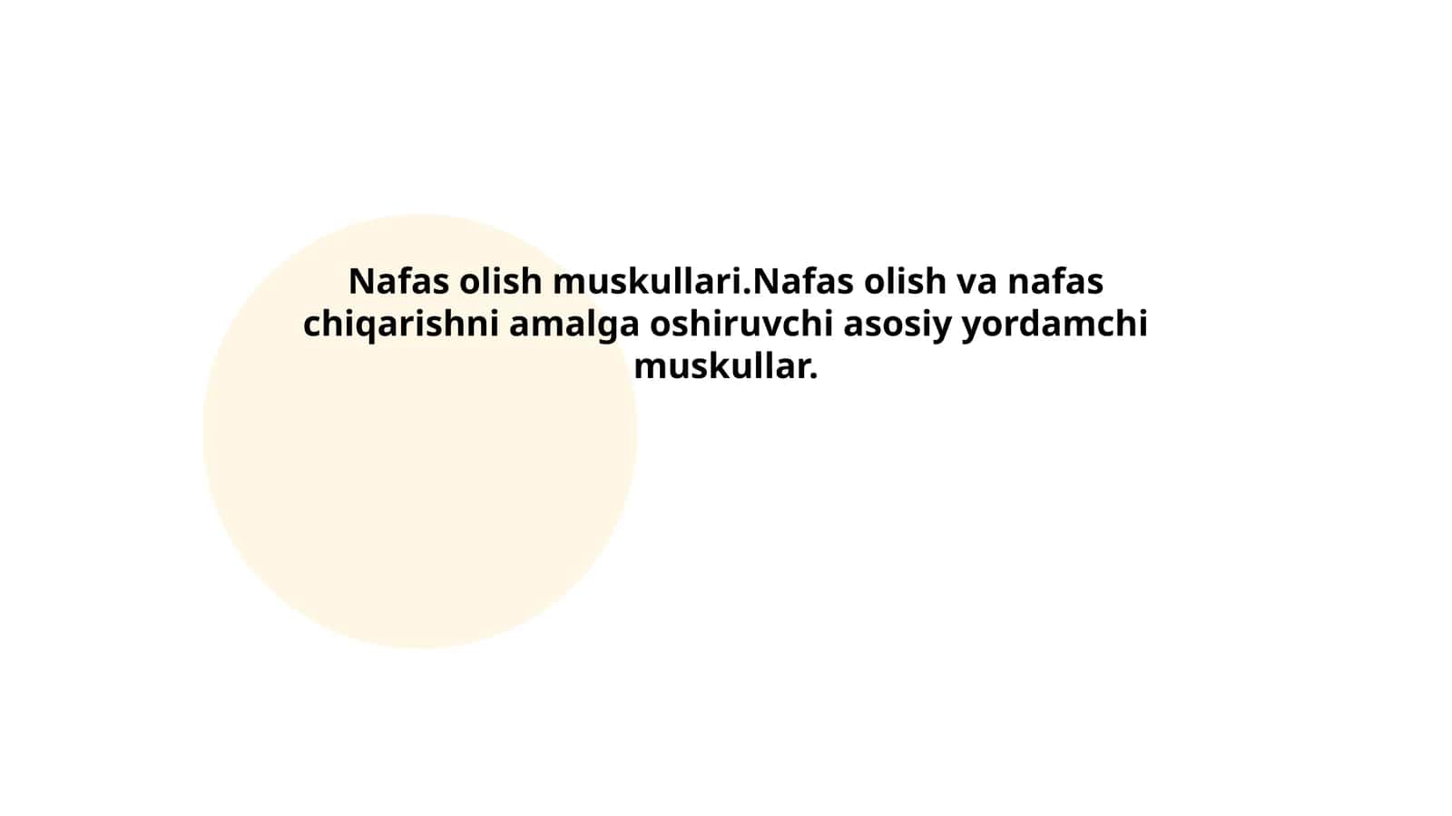 Nafas olish muskullari 1