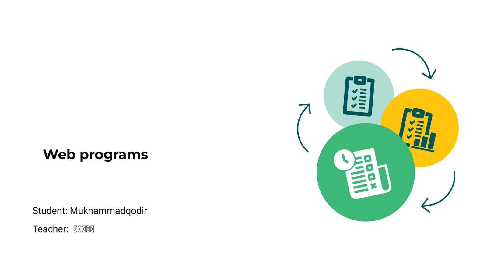 Web programs 1