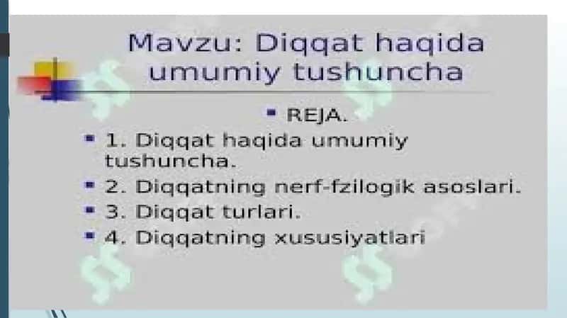 Diqqatning vujudga kelishi 1