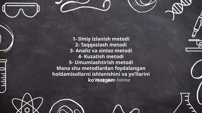 Ilmiy izlanish metodi 1