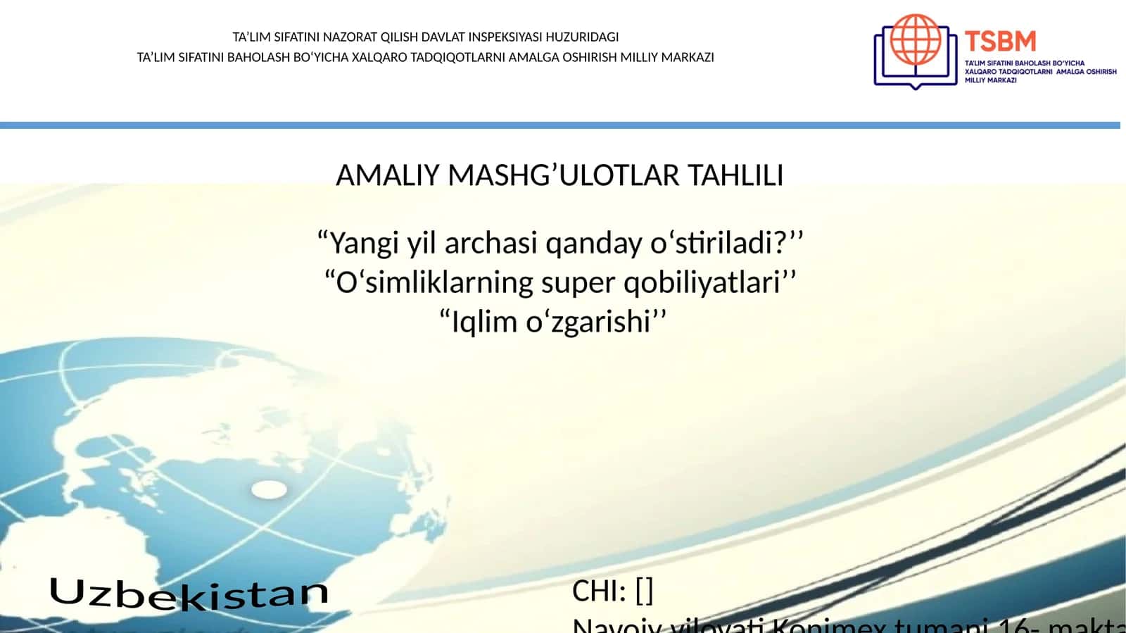 “O‘simliklar dunyosi’’- O‘simliklar sistematikasi 1