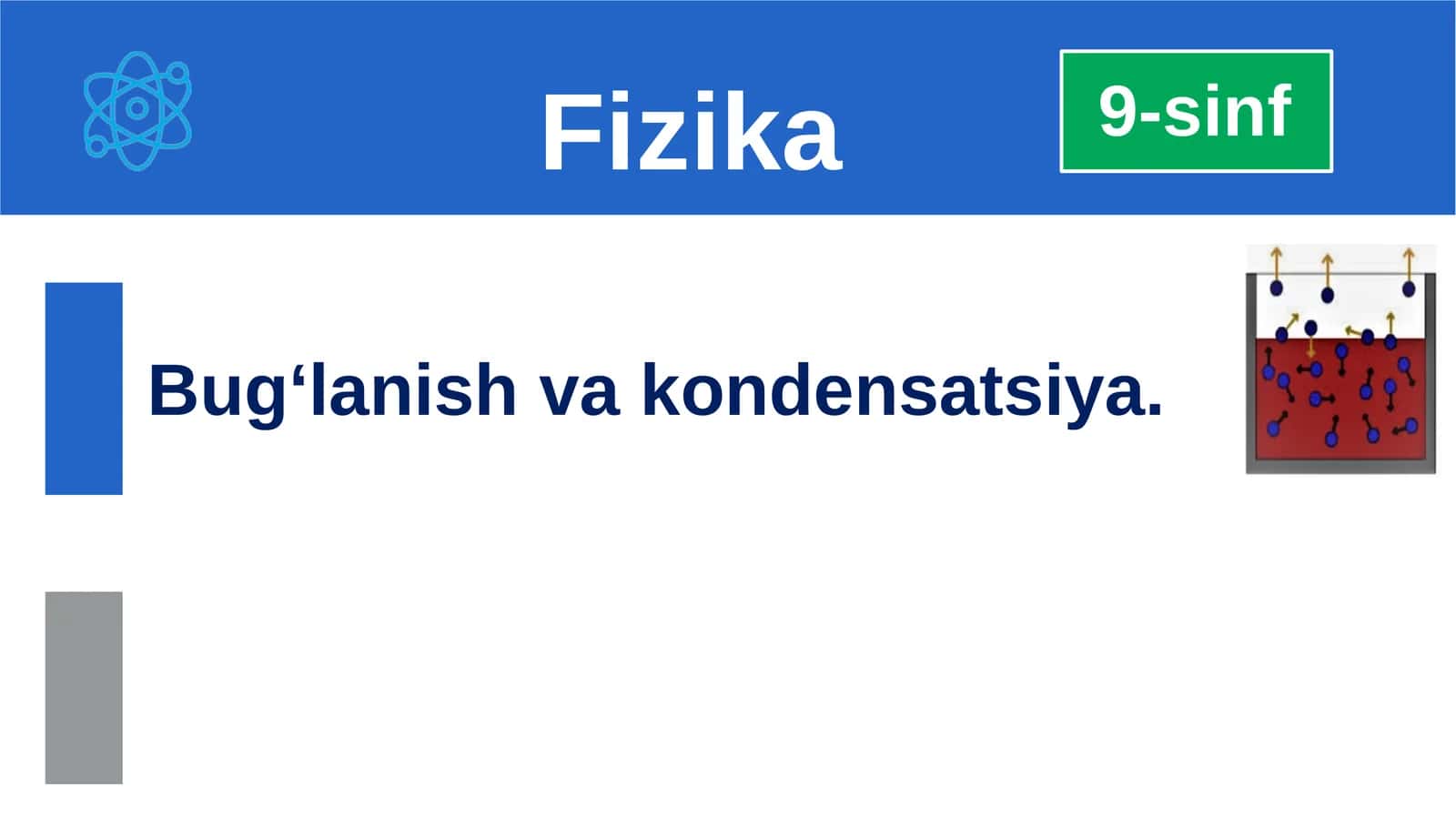 Bug‘lanish vakondensatsiya 1