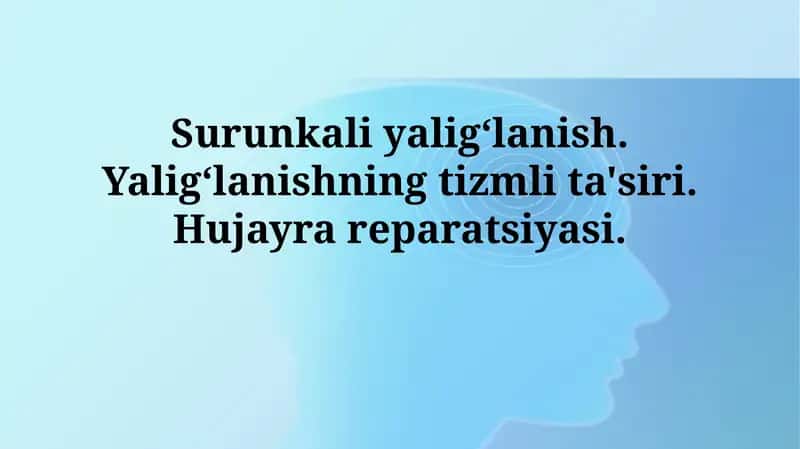 Surunkali yallig'lanish 1