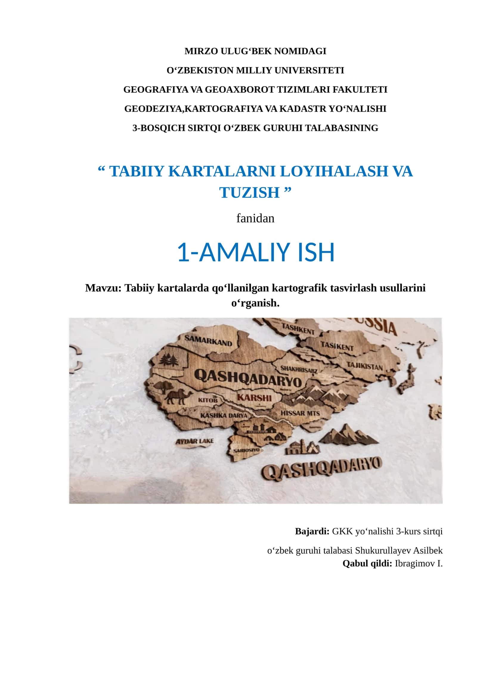 Tabiiy kartalarda qo‘llanilgan kartografik tasvirlash usullari 1