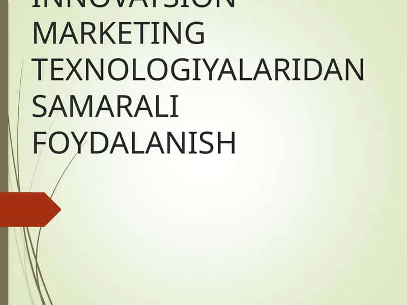 Marketing Texnologiyalari 1