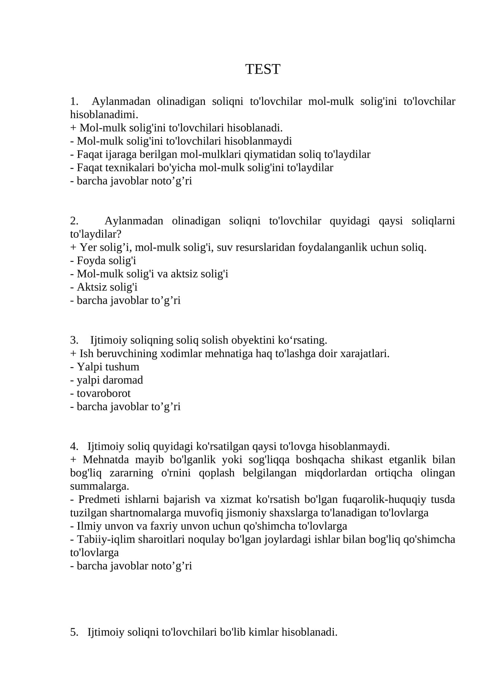 Aylanmadan olinadigan soliqlar 1