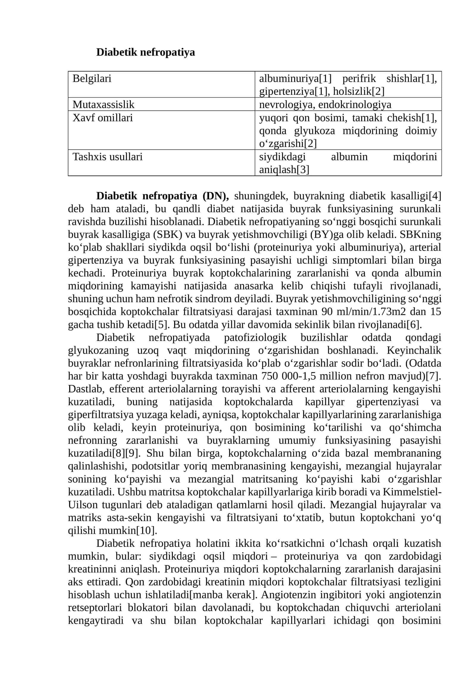 Diabetik nefropatiya 1