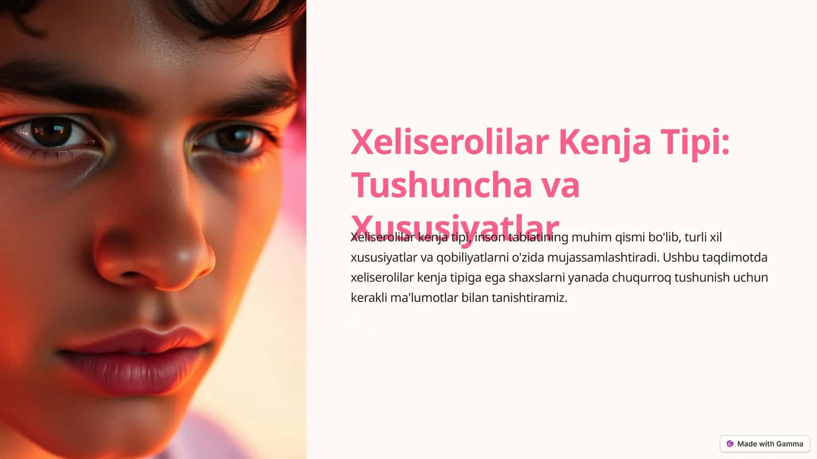 Xeliserolilar Kenja Tipi: Tushuncha va Xususiyatlar 1