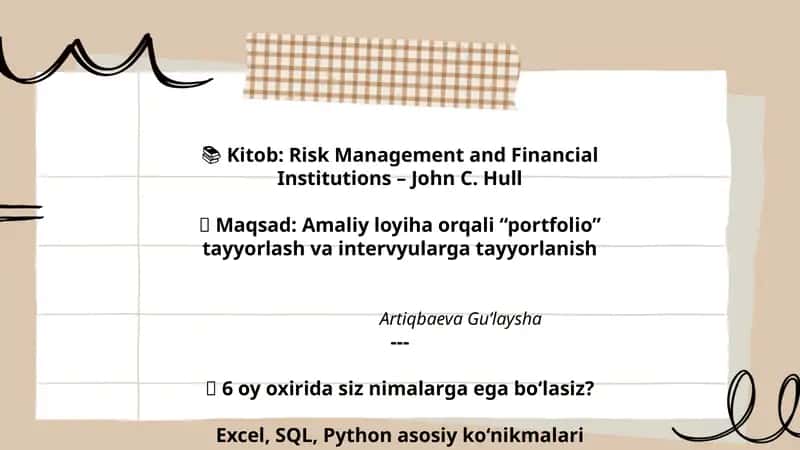 Risk Management and Financial Institutions 1