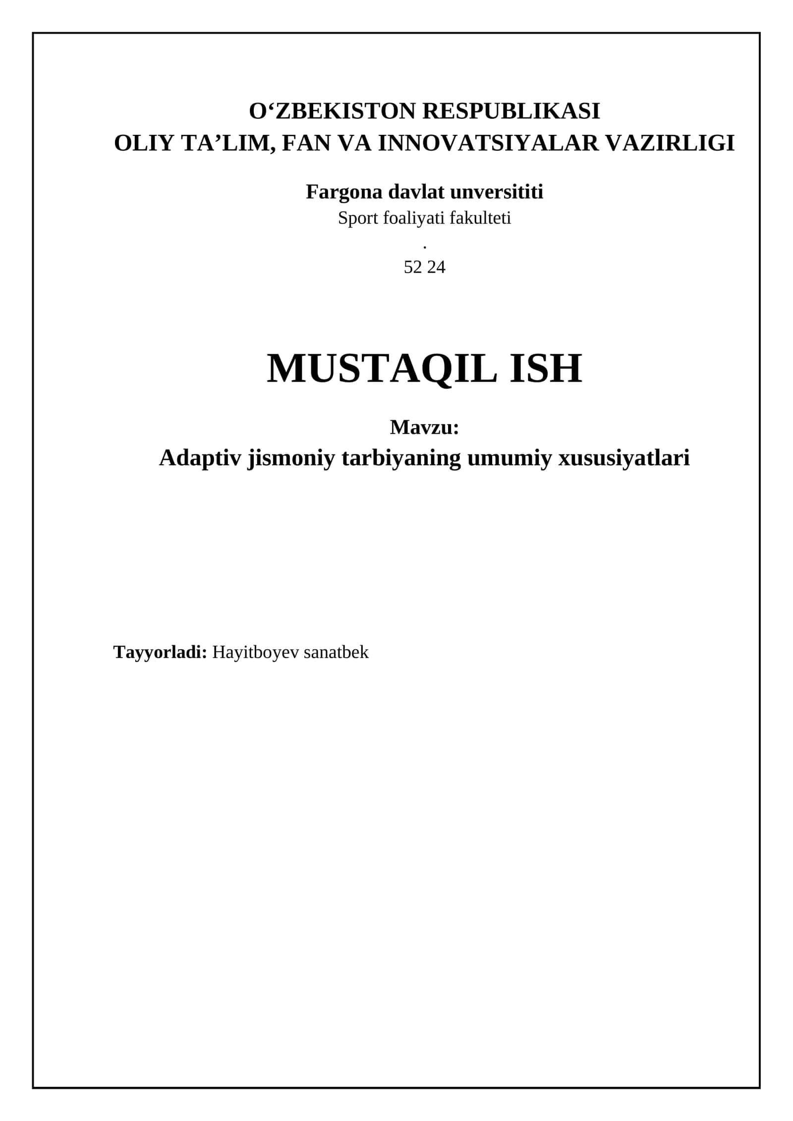 Adaptiv jismoniy tarbiya 1