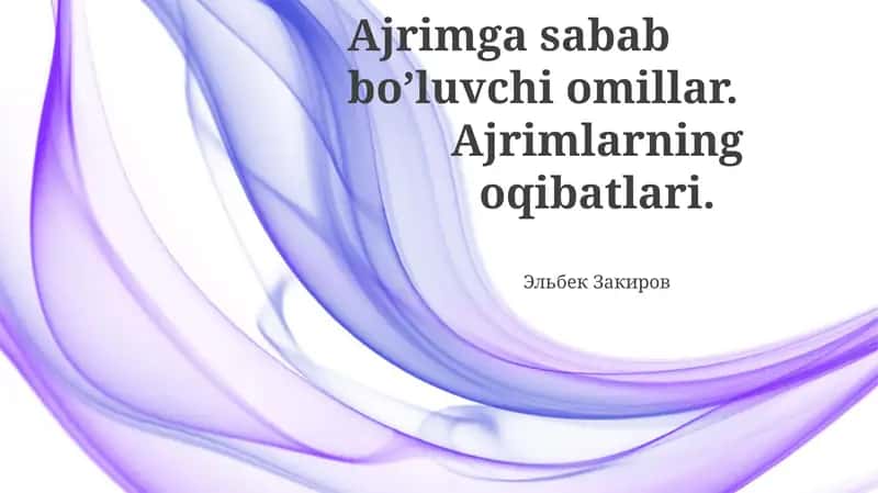 Farzand tarbiyasi bilan bog'liq kelishmovchiliklar 1