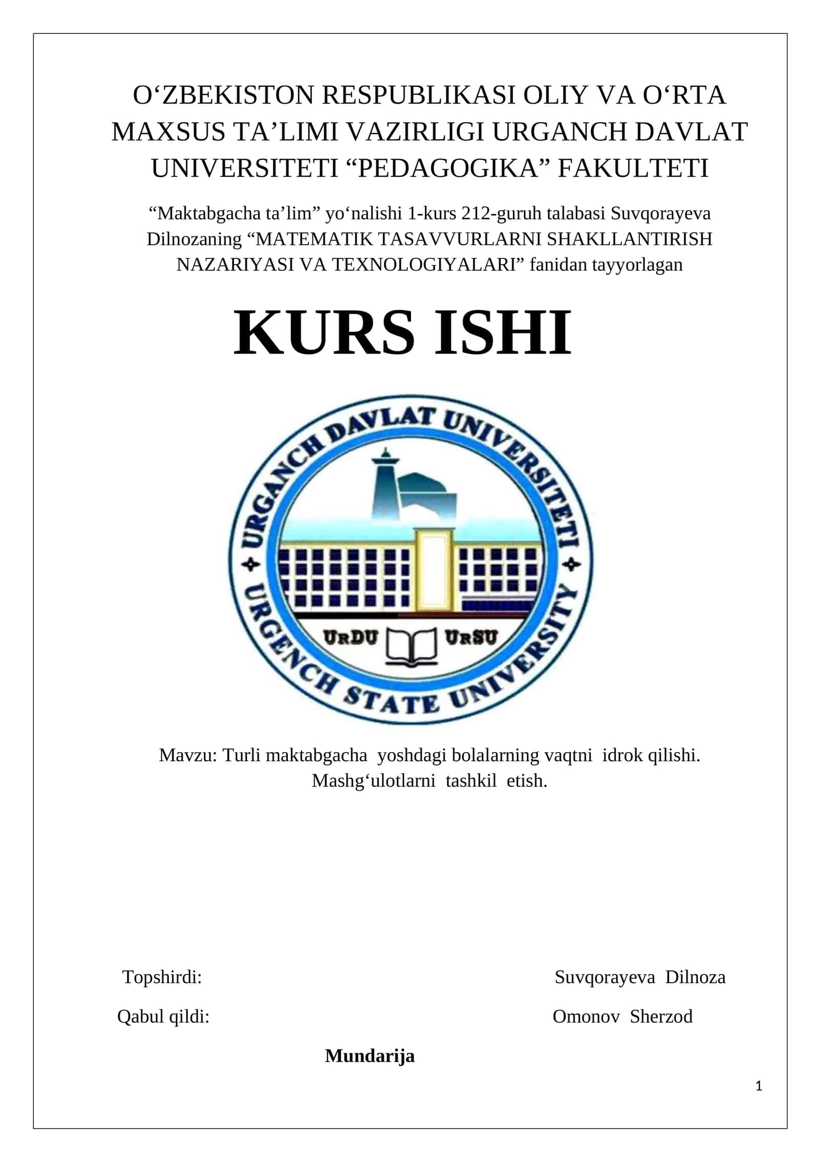MATEMATIK TASAVVURLARNI SHAKLLANTIRISH NAZARIYASI VA TEXNOLOGIYALARI 1