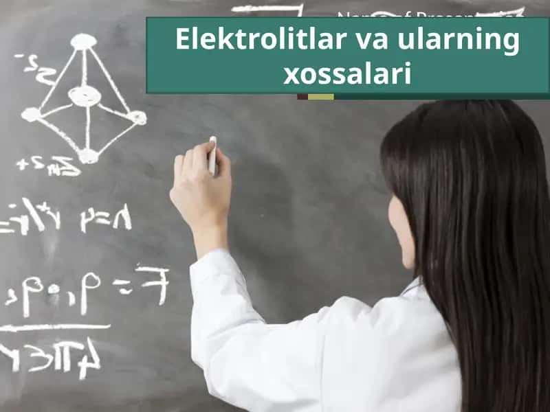 Elektrolitlar va ularning xossalari 1
