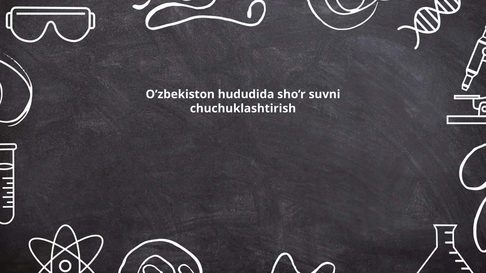 O'zbekiston hududidagi sho'r suv manbalari 1