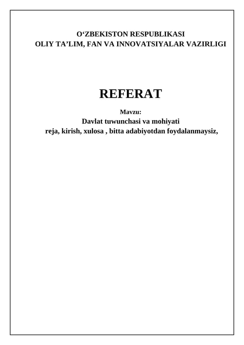 Davlat: Tushuncha, Mohiyat va Kelib Chiqishi 1