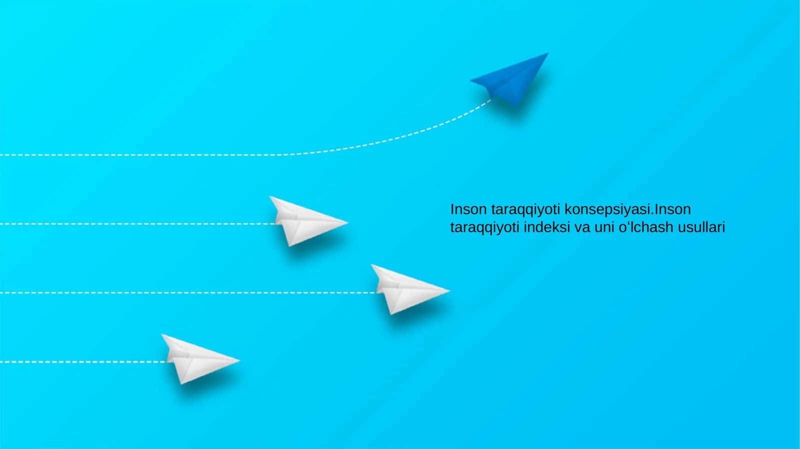 Inson taraqqiyoti konsepsiyasi 1