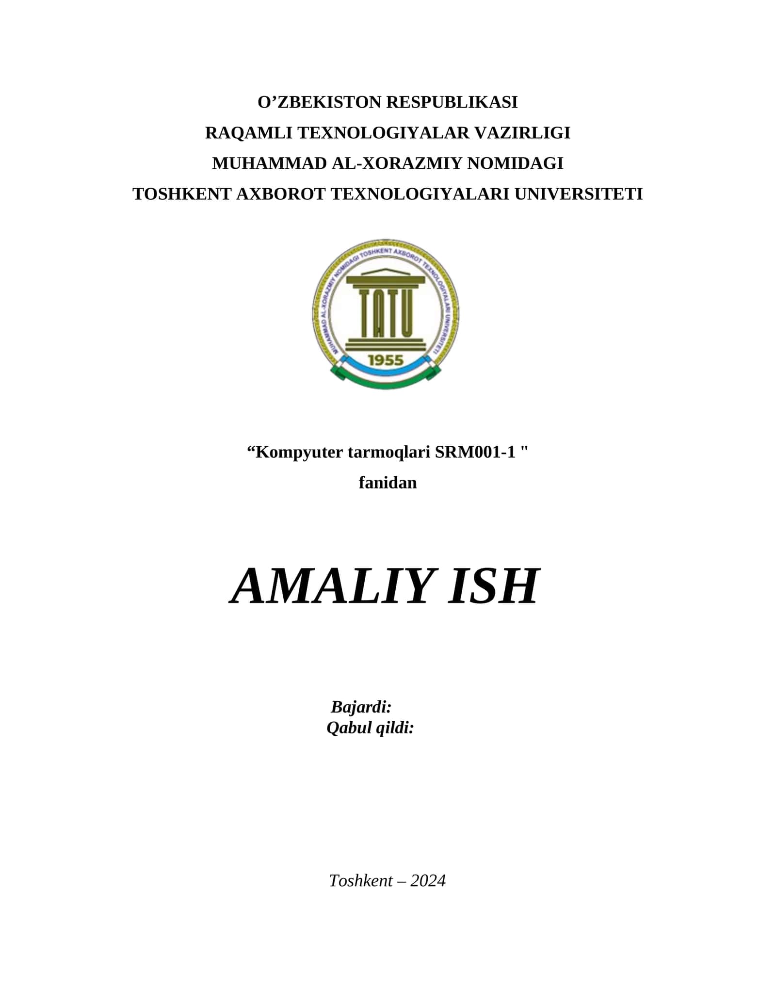 TARMOQ QURILMALARIDA DASTLABKI SOZLAMALARINI O’RNATISH 1