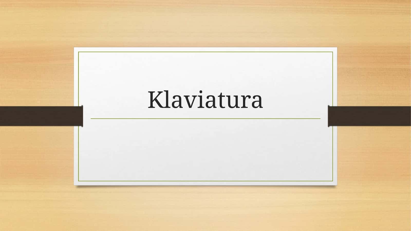 Klaviatura 1