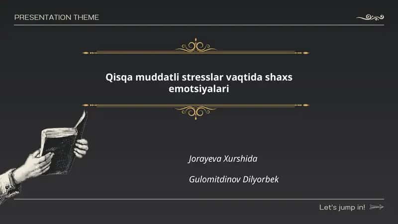 Qisqa muddatli stresslar vaqtida shaxs emotsiyalari 1