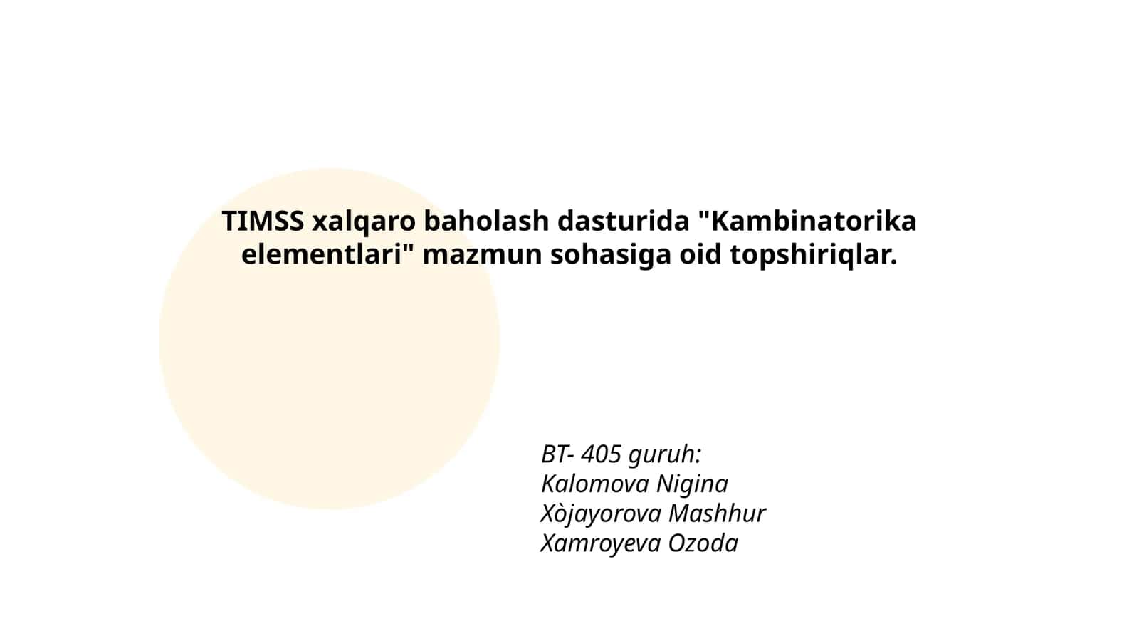 Kambinatorika elementlari 1
