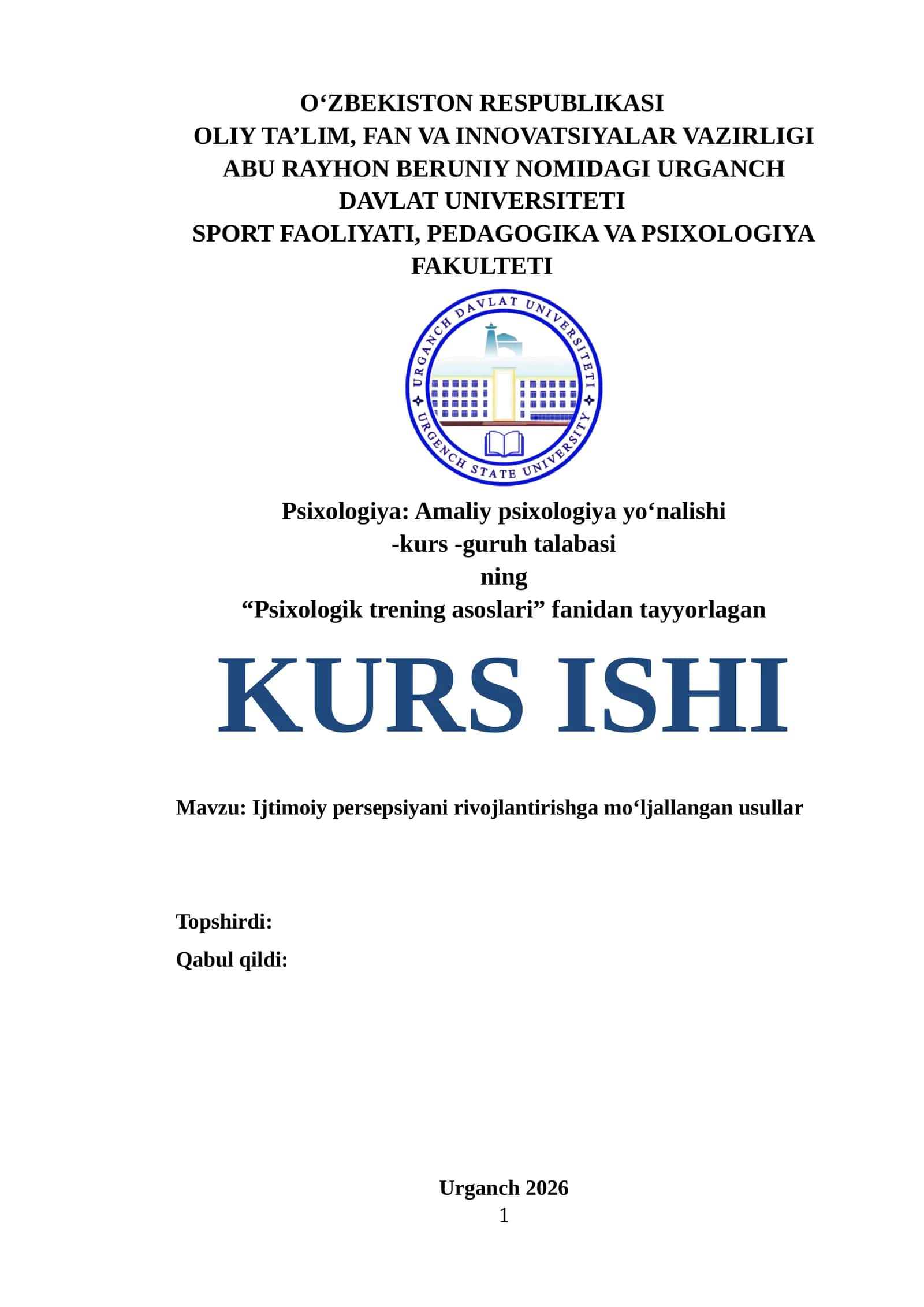 Ijtimoiy persepsiyani rivojlantirishga mo‘ljallangan usullar 1