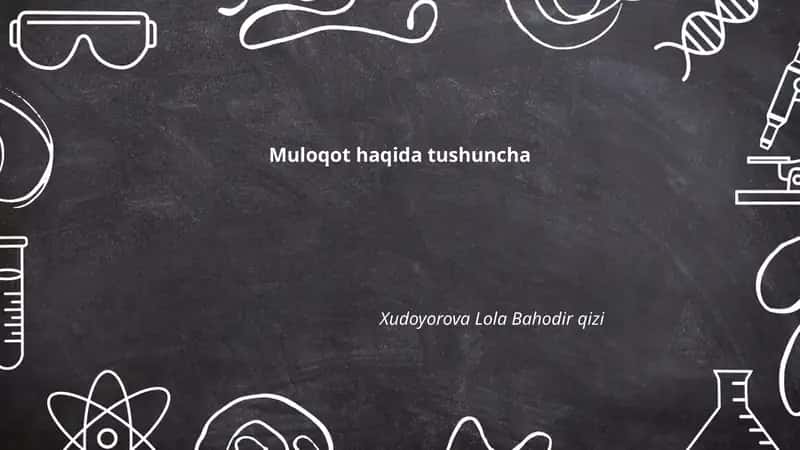 Muloqot Haqida Tushuncha 1