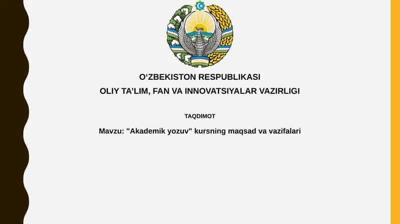 "Akademik yozuv" kursi 1