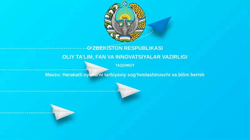 Harakatli o'yinlarni tarbiyalovchi va sog'lomlashtiruvchi bilim berish 1