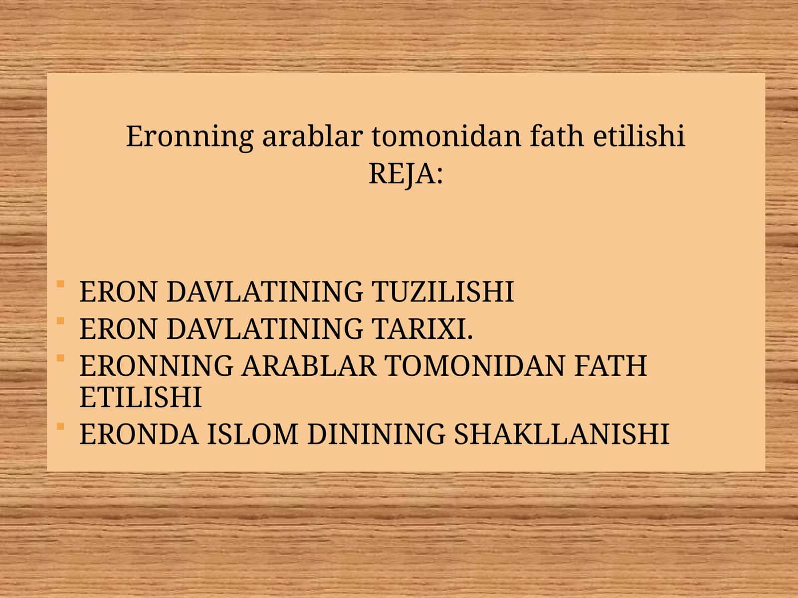 Eron Davlatining Tuzilishi 1