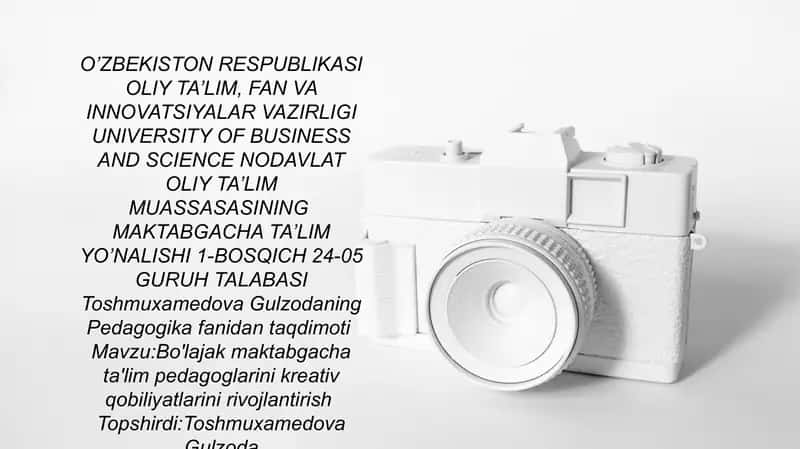 Bo'lajak maktabgacha ta'lim pedagoglarini kreativ qobiliyatlarini rivojlantirish 1