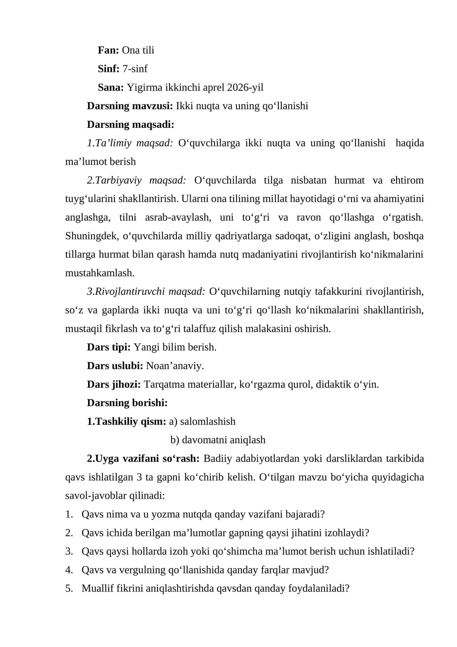 Ikki nuqta va uning qoʻllanishi 1